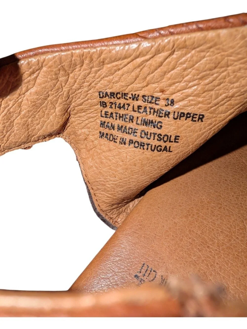Miz Mooz Designer Brown Leather Slingback Sandals Studded Boho Sz EU 38 / 7.5-8